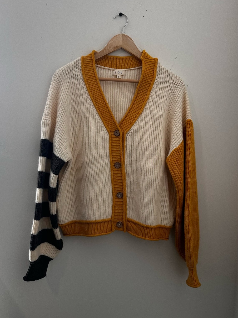pol | button down cardigan